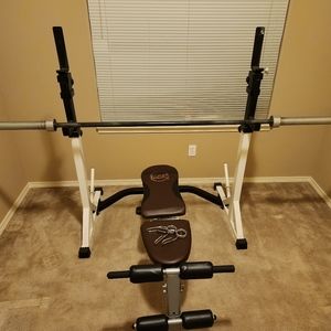 Bench & Squat Press with adjustable bench